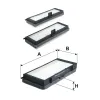 Filter, Innenraumluft FILTRON K 1363-3x Bild Filter, Innenraumluft FILTRON K 1363-3x