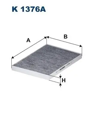 Filter, Innenraumluft FILTRON K 1376A Bild Filter, Innenraumluft FILTRON K 1376A