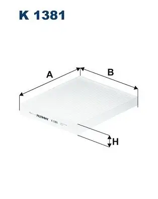 Filter, Innenraumluft FILTRON K 1381