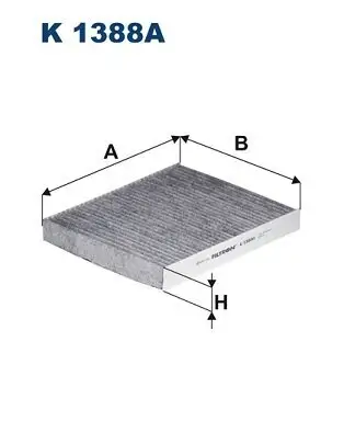 Filter, Innenraumluft FILTRON K 1388A Bild Filter, Innenraumluft FILTRON K 1388A
