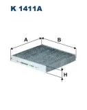 Filter, Innenraumluft FILTRON K 1411A
