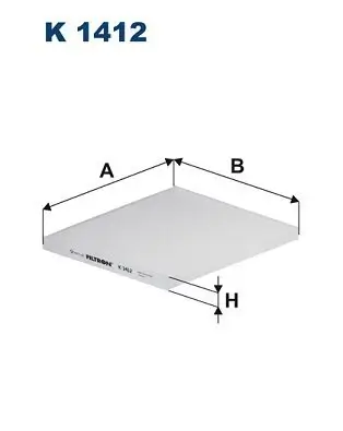 Filter, Innenraumluft FILTRON K 1412 Bild Filter, Innenraumluft FILTRON K 1412