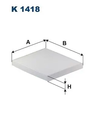 Filter, Innenraumluft FILTRON K 1418 Bild Filter, Innenraumluft FILTRON K 1418