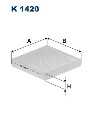 Filter, Innenraumluft FILTRON K 1420 Bild Filter, Innenraumluft FILTRON K 1420