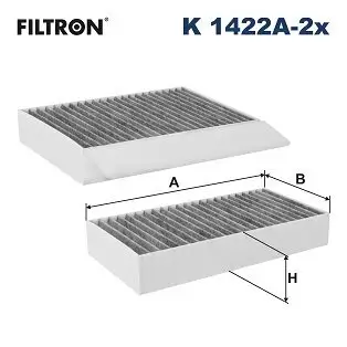 Filter, Innenraumluft FILTRON K 1422A-2x