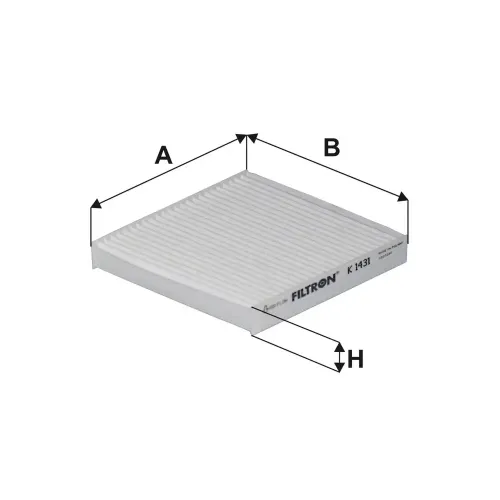 Filter, Innenraumluft FILTRON K 1431 Bild Filter, Innenraumluft FILTRON K 1431
