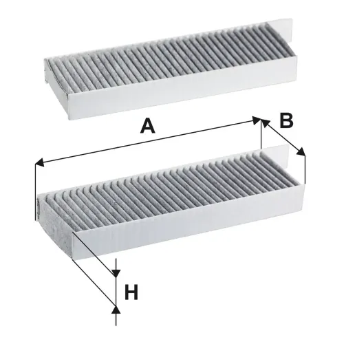 Filter, Innenraumluft FILTRON K 1433A-2x Bild Filter, Innenraumluft FILTRON K 1433A-2x
