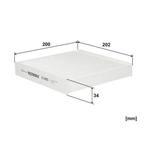 Filter, Innenraumluft FILTRON K 1465 Bild Filter, Innenraumluft FILTRON K 1465
