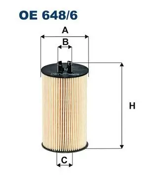 Ölfilter FILTRON OE 648/6 Bild Ölfilter FILTRON OE 648/6