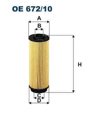 Ölfilter FILTRON OE 672/10 Bild Ölfilter FILTRON OE 672/10