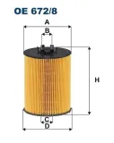 Ölfilter FILTRON OE 672/8
