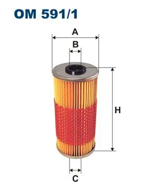 Ölfilter FILTRON OM 591/1