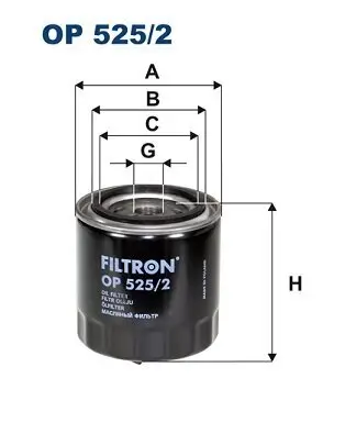 Ölfilter FILTRON OP 525/2 Bild Ölfilter FILTRON OP 525/2