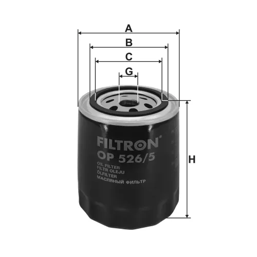 Ölfilter FILTRON OP 526/5 Bild Ölfilter FILTRON OP 526/5