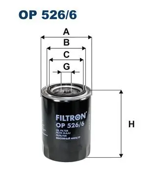 Ölfilter FILTRON OP 526/6 Bild Ölfilter FILTRON OP 526/6
