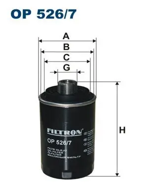 Ölfilter FILTRON OP 526/7