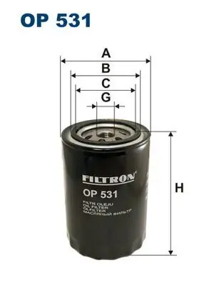 Ölfilter FILTRON OP 531