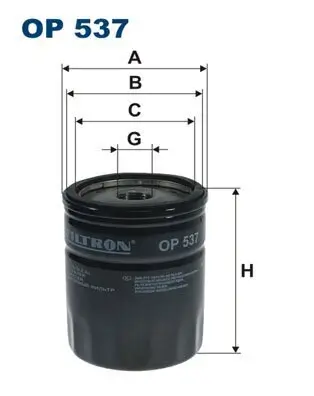 Ölfilter FILTRON OP 537