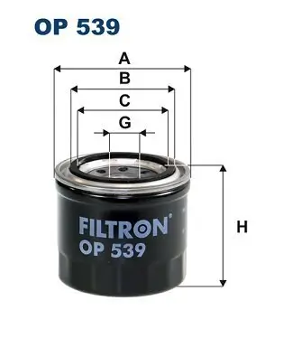 Ölfilter FILTRON OP 539