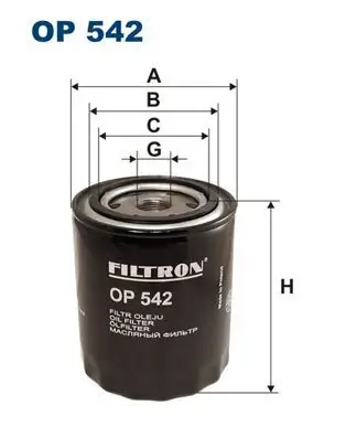 Ölfilter FILTRON OP 542