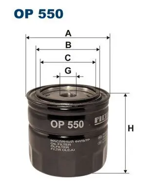 Ölfilter FILTRON OP 550