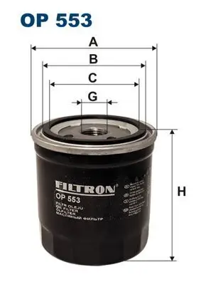 Ölfilter FILTRON OP 553 Bild Ölfilter FILTRON OP 553