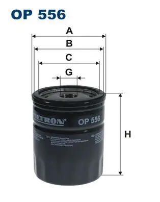 Ölfilter FILTRON OP 556 Bild Ölfilter FILTRON OP 556