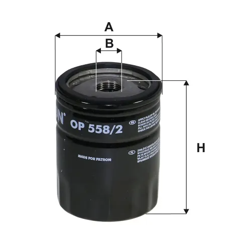 Ölfilter FILTRON OP 558/2 Bild Ölfilter FILTRON OP 558/2