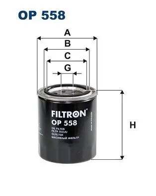 Ölfilter FILTRON OP 558 Bild Ölfilter FILTRON OP 558