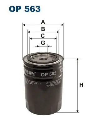 Ölfilter FILTRON OP 563