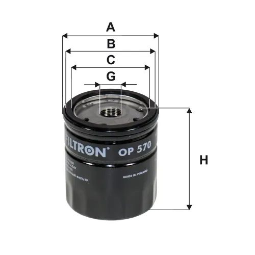 Ölfilter FILTRON OP 570 Bild Ölfilter FILTRON OP 570