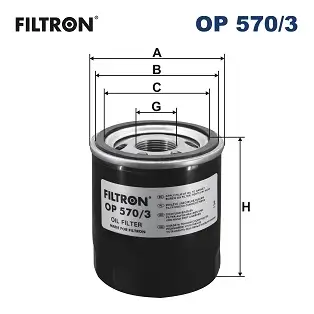Ölfilter FILTRON OP 570/3 Bild Ölfilter FILTRON OP 570/3