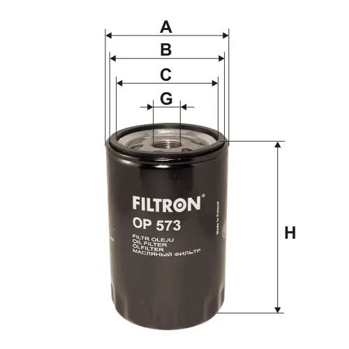Ölfilter FILTRON OP 573 Bild Ölfilter FILTRON OP 573