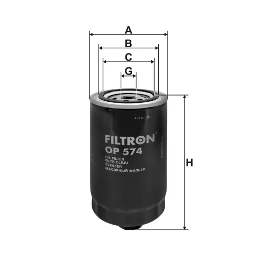 Ölfilter FILTRON OP 574 Bild Ölfilter FILTRON OP 574