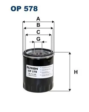 Ölfilter FILTRON OP 578