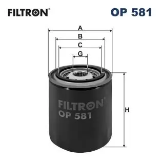 Ölfilter FILTRON OP 581 Bild Ölfilter FILTRON OP 581