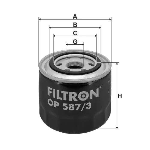 Ölfilter FILTRON OP 587/3 Bild Ölfilter FILTRON OP 587/3