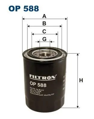 Ölfilter FILTRON OP 588 Bild Ölfilter FILTRON OP 588