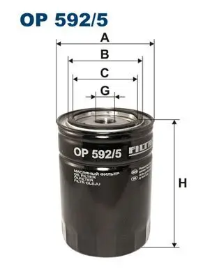 Ölfilter FILTRON OP 592/5