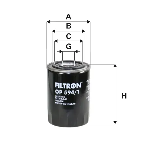 Ölfilter FILTRON OP 594/1 Bild Ölfilter FILTRON OP 594/1