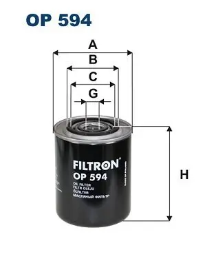 Ölfilter FILTRON OP 594