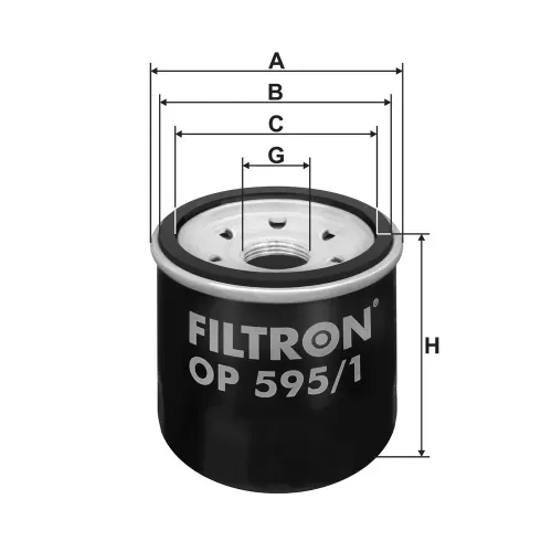 Ölfilter FILTRON OP 595/1 Bild Ölfilter FILTRON OP 595/1