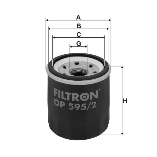 Ölfilter FILTRON OP 595/2 Bild Ölfilter FILTRON OP 595/2