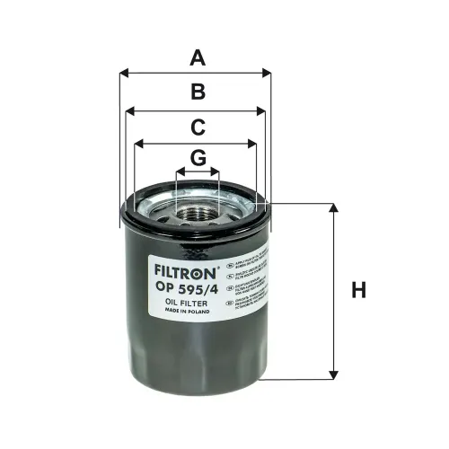 Ölfilter FILTRON OP 595/4 Bild Ölfilter FILTRON OP 595/4