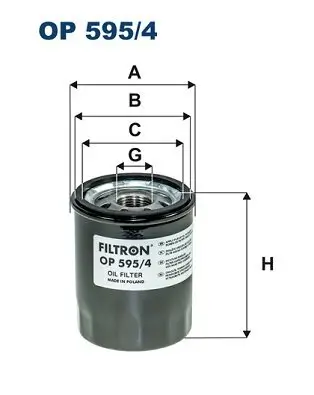 Ölfilter FILTRON OP 595/4