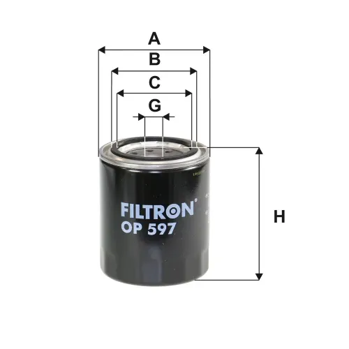 Ölfilter FILTRON OP 597 Bild Ölfilter FILTRON OP 597