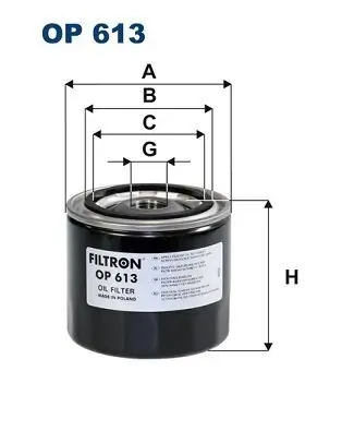 Ölfilter FILTRON OP 613