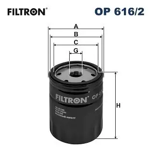 Ölfilter FILTRON OP 616/2