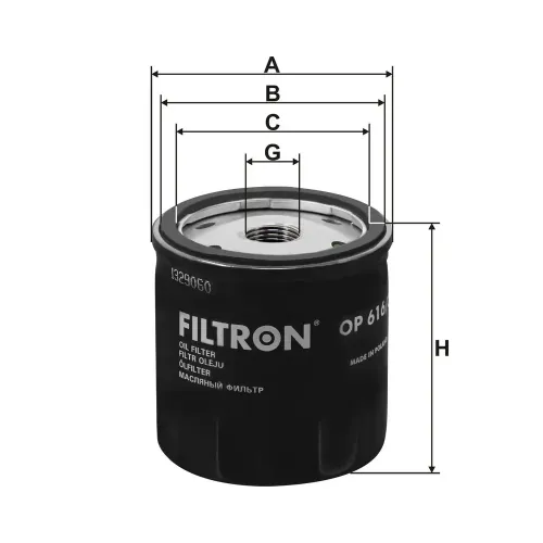 Ölfilter FILTRON OP 616/3 Bild Ölfilter FILTRON OP 616/3