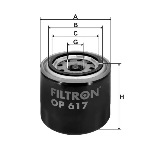Ölfilter FILTRON OP 617 Bild Ölfilter FILTRON OP 617